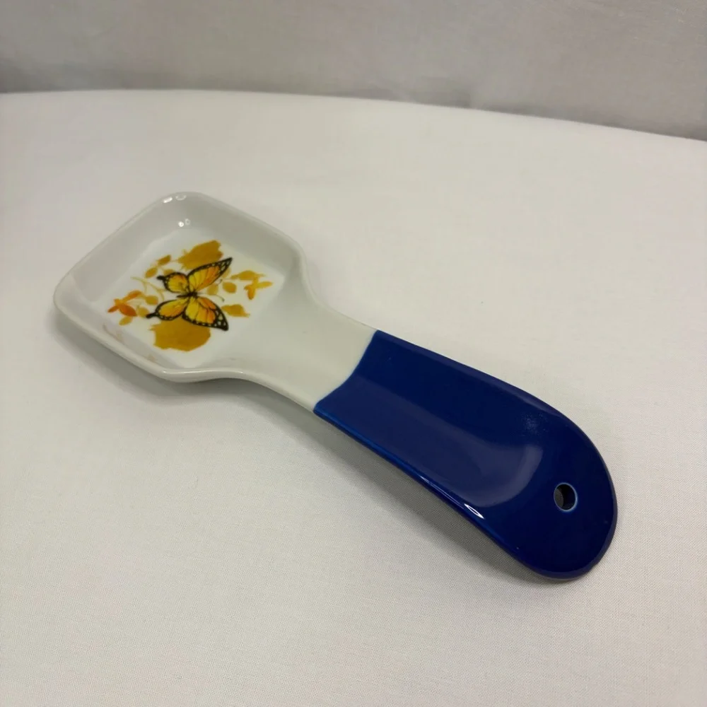 Vintage Otagiri Butterfly Spoon Rest Porcelain Made in Japan